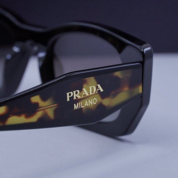 Prada PRB05S 3890A7 Rectangle Sunglasses – Black/Grey - Picture 13 of 13